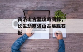 商洛山古墓攻略图解，长生劫商洛山古墓踩石板