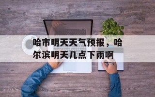 哈市明天天气预报，哈尔滨明天几点下雨啊