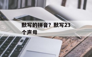 默写的拼音？默写23个声母