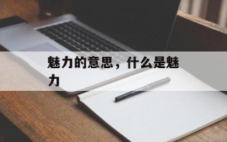 魅力的意思，什么是魅力