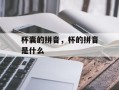 杯囊的拼音，杯的拼音是什么
