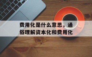 费用化是什么意思，通俗理解资本化和费用化