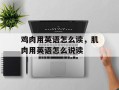 鸡肉用英语怎么读，肌肉用英语怎么说读