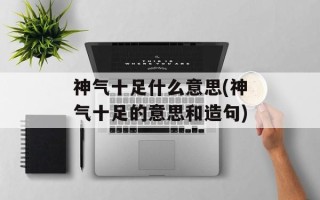 神气十足什么意思(神气十足的意思和造句)