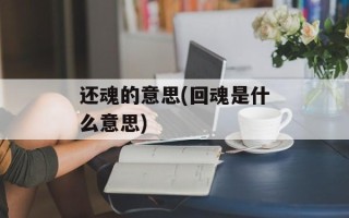 还魂的意思(回魂是什么意思)