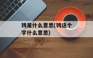 鸨是什么意思(鸨这个字什么意思)