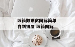 纸箱做猫窝图解简单 自制猫屋 纸箱图解