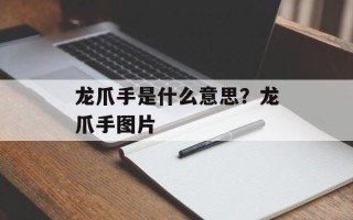 龙爪手是什么意思？龙爪手图片