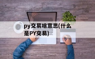 py交易啥意思(什么是PY交易)