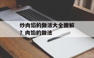 炒肉馅的做法大全图解？肉馅的做法