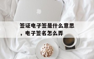 签证电子签是什么意思，电子签名怎么弄