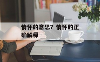 情怀的意思？情怀的正确解释