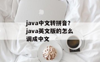 java中文转拼音？java英文版的怎么调成中文