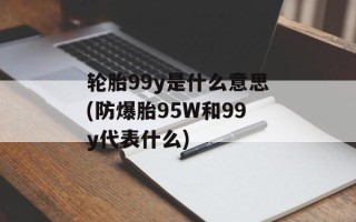 轮胎99y是什么意思(防爆胎95W和99y代表什么)
