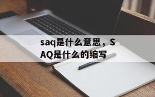saq是什么意思，SAQ是什么的缩写