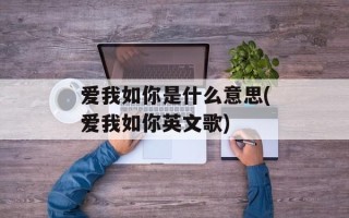 爱我如你是什么意思(爱我如你英文歌)