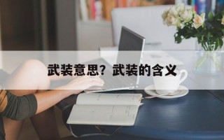 武装意思？武装的含义