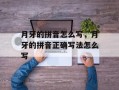 月牙的拼音怎么写，月牙的拼音正确写法怎么写