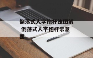 倒落式人字抱杆法图解 倒落式人字抱杆示意图