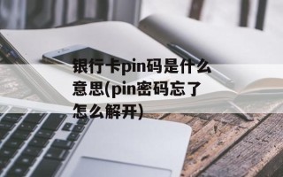 银行卡pin码是什么意思(pin密码忘了怎么解开)