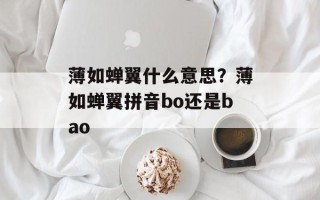 薄如蝉翼什么意思？薄如蝉翼拼音bo还是bao