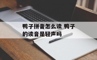 鸭子拼音怎么读 鸭子的读音是轻声吗