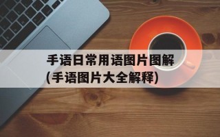 手语日常用语图片图解(手语图片大全解释)