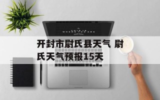 开封市尉氏县天气 尉氏天气预报15天