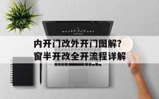 内开门改外开门图解？窗半开改全开流程详解