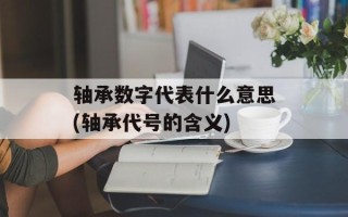 轴承数字代表什么意思(轴承代号的含义)