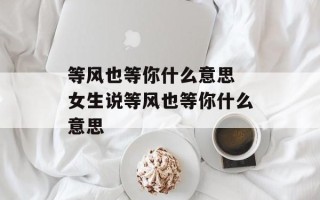 等风也等你什么意思 女生说等风也等你什么意思