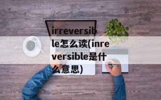 irreversible怎么读(inreversible是什么意思)
