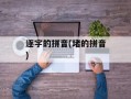 逐字的拼音(堵的拼音)