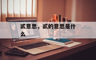 贰意思，贰的意思是什么