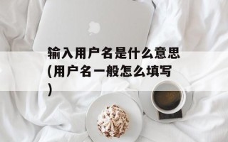 输入用户名是什么意思(用户名一般怎么填写)