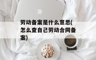 劳动备案是什么意思(怎么查自己劳动合同备案)