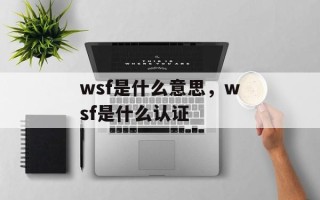 wsf是什么意思，wsf是什么认证