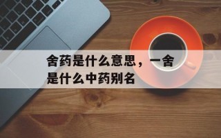 舍药是什么意思，一舍是什么中药别名