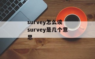 survey怎么读 survey是几个意思