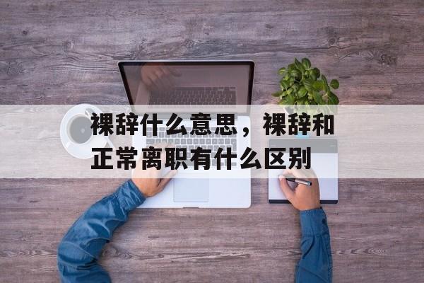 裸辞什么意思，裸辞和正常离职有什么区别-第1张图片-