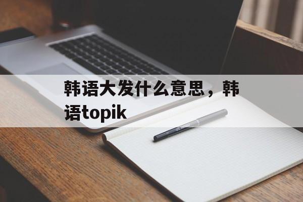 韩语大发什么意思，韩语topik-第1张图片-